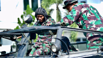 Prajurit Yonkapa 2 Mar latihan dasar perseorangan. Foto: Ahmad Munawir - Menkav 2 Mar.