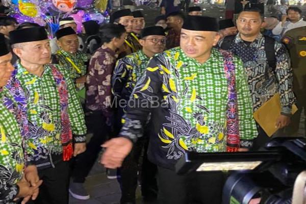 Bupati Tangerang, Ahmed Zaki Iskandar berikan harapan ke Kafilah Tangerang. Foto: Iqbal Kurnia