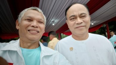 Ketua Projo Banten, Zulhamedi Syamsi bersama Budi Arie, Ketua Umum Projo. Foto: Pribadi Medi